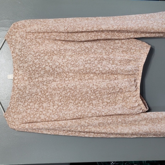 Anthropologie Sadie & Sage long Bell sleeves v-neck floral pattern size small - Picture 3 of 7